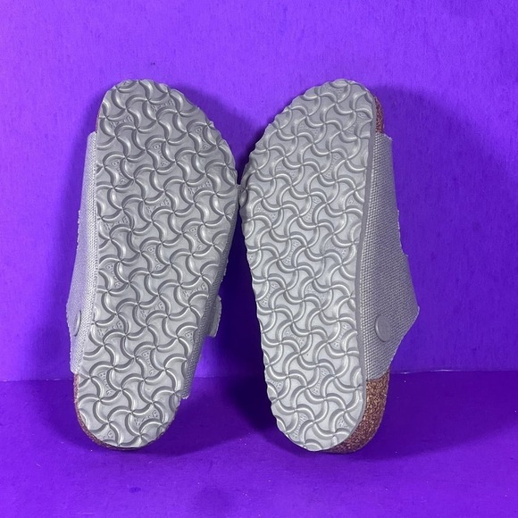 Birkenstock Arizona Vegan Textile Youth Gray Slide Sandals Shoe Size 11-NEW - Picture 7 of 8